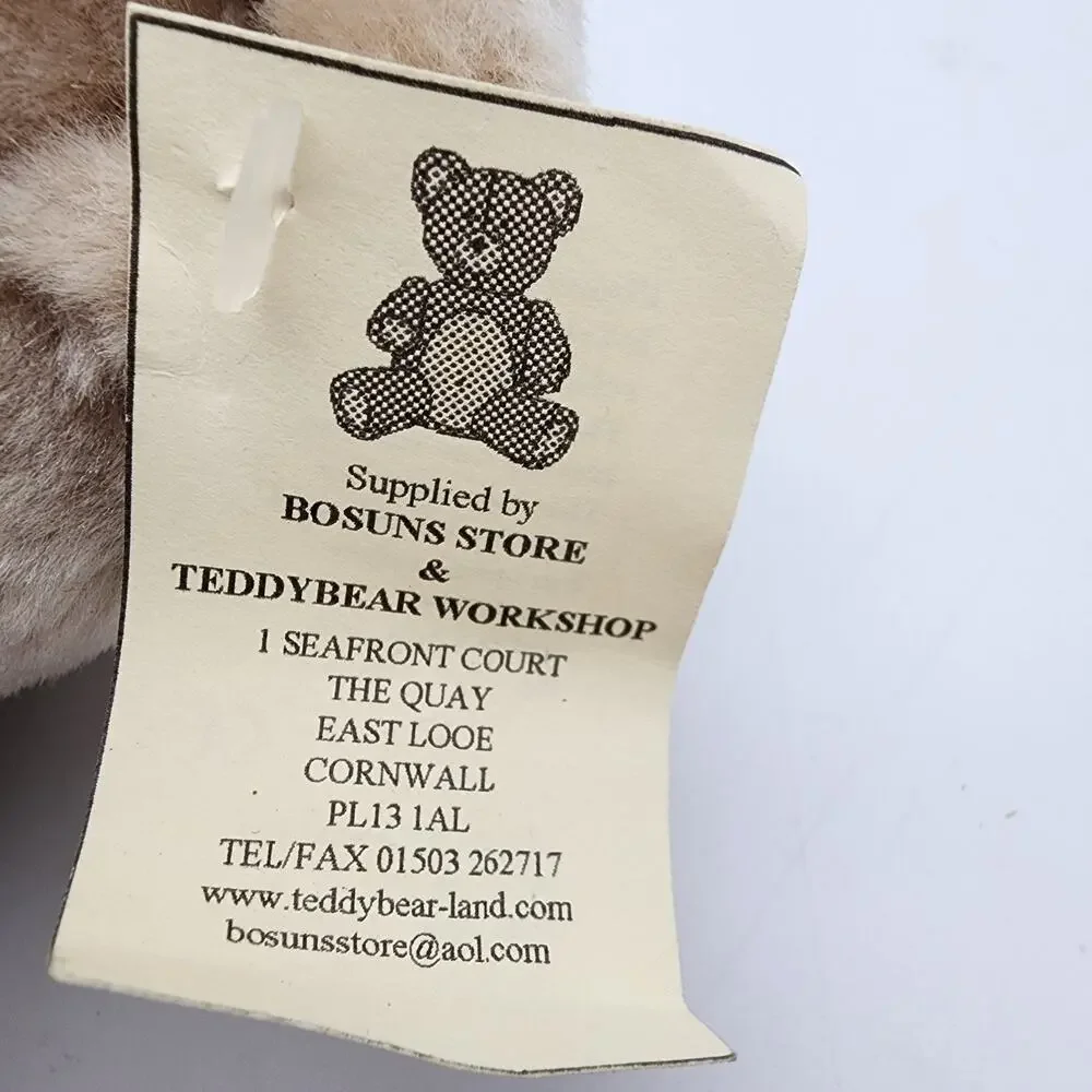US Army Teddy Bear Plush Stuffed Animal Tan Jointed Camo Uniform Vintage Elgate